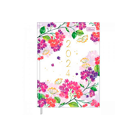 AGENDA COSTURADA DIÁRIA FEMININE M4 2024 TILIBRA