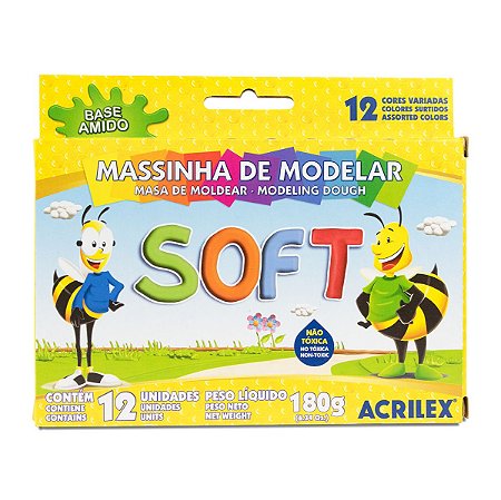 MASSINHA MODELAR 180G C/12 ACRILEX