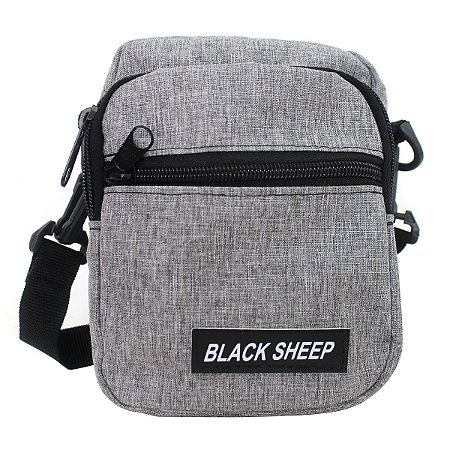 Shoulder Bag Black Sheep Cinza Mescla Bolsa Ombro Poliéster