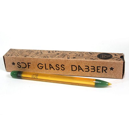 Pinça de Vidro Glass Dabber Squadafum Lápis SDF 11,5cm