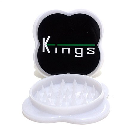 Dichavador de Policarbonato Kings Grande Triturador Branco