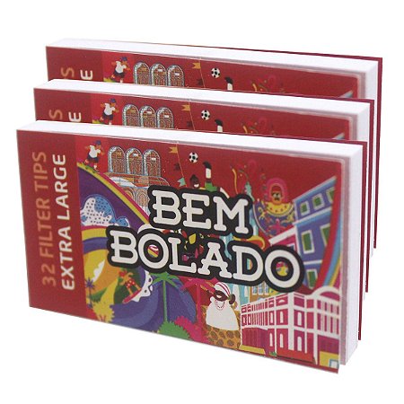 Piteira de Papel Bem Bolado Branca Extra Large Tips - 3 unidades