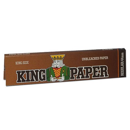 Seda King Paper Brown Sem Cloro King Size Regular 33 Folhas