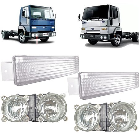 KIT Farol Duplo e Pisca Ford Cargo 712 815 816 915 Ano 2000 A 2012