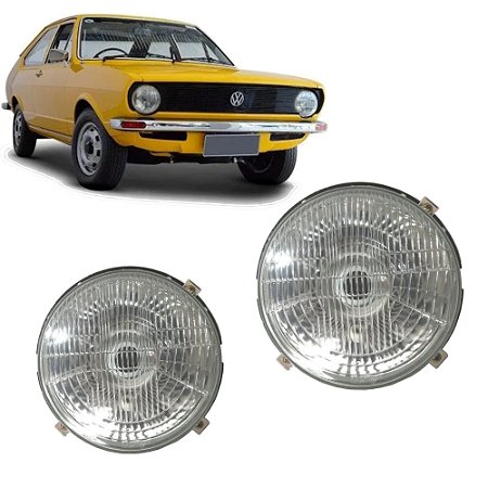 Par Farol Vw Passat 74/78 Fusca 74/96 Kombi 76/12 Vidro/aço