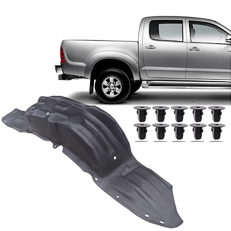 Parabarro Traseiro Da Caixa De Roda Hilux 2005 A 2011