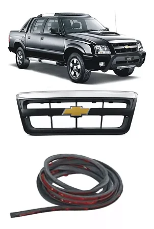 Grade Completa S10, Blazer 2009 A 2011 Com Emblema E Vedação