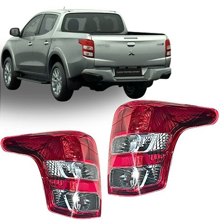 Lanterna Traseira Mitsubishi L200 Triton 2017 18 19 2020 Com Soquete