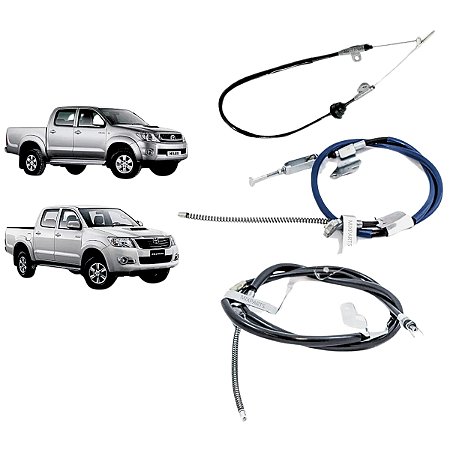 Kit Cabo Freio Traseiro Hilux Pick-up 2005 A 2015 3/pçs