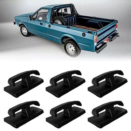 Kit com 6 Ganchos Da Caçamba Pampa e F1000 1992 a 1998