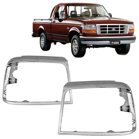 Moldura do Farol F1000 F4000 1996 a 1998 Cromado