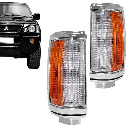 Lanterna Pisca Aro Cromado L200 1993 a 2006