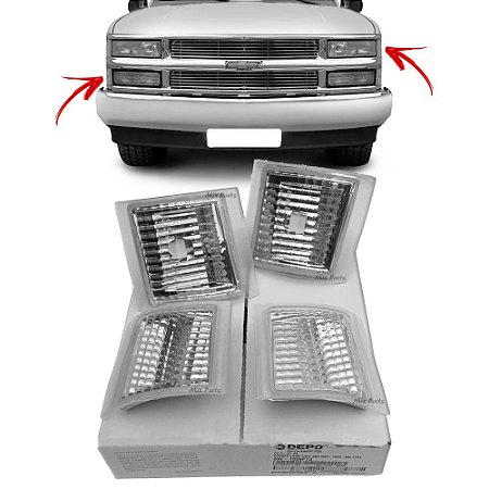 Jogo de Pisca Lateral Cristal Silverado 1997 A 2004