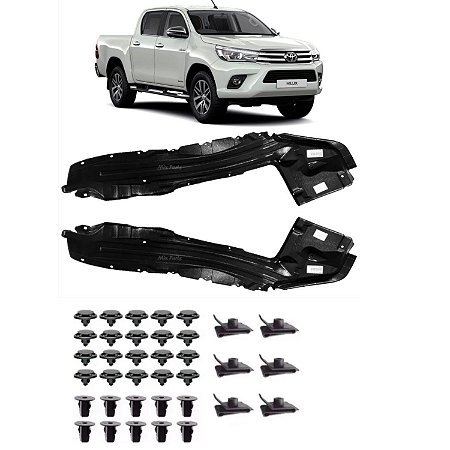 Parabarro Dianteiro Toyota Hilux 2016 17 20 até 2023 Com Presilhas