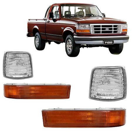 Lanterna Dianteira Cristal e Pisca Âmbar F1000 e F4000 1996 1997 1998