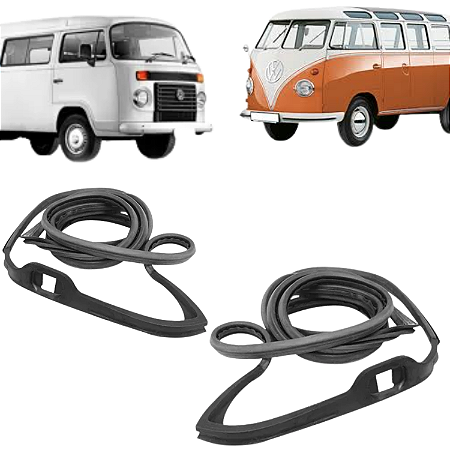 Par de Borracha de Porta Dianteira para sua Kombi Clipper (1975-1996)