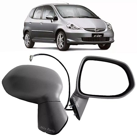 Retrovisor Externo Elétrico Honda Fit 2003 a 2008 - Sem Pisca