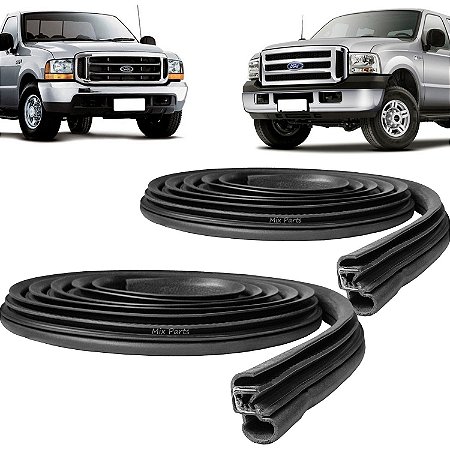 Par de Borracha de Vedação da Porta Ford F250 F350 F4000 1999 2000 07 Até 2018