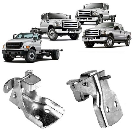 Dobradica Inferior + Superior Porta F250 F350 F4000 2/pçs