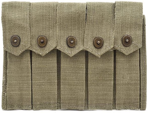 Porta Carregador em Lona 5 slots para Thompson WW2 D-Day