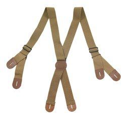 Suspensório para Calça em Lona e Couro WW2 D-Day
