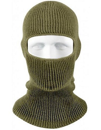 Balaclava Verde Oliva em Lã