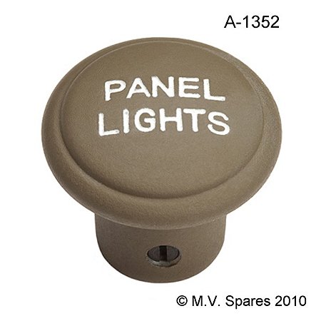 Puxador do Botão do Painel (Panel Lights) em Metal - Jeep MB GPW