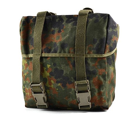 Bolsa Mochila Camuflagem Flecktarn Original Exército Alemão - Bundeswehr