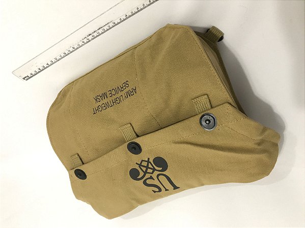 Bolsa em Lona Segunda Guerra Mundial para Máscara de Gás