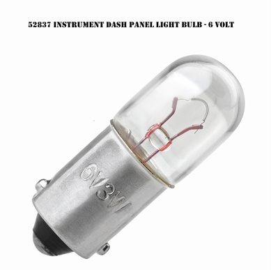 LAMPADA DOS INSTRUMENTOS DO PAINEL 6V - INSTRUMENT DASH PANEL LIGHT BULB - 6 VOLT