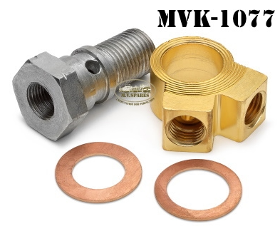 MASTER CYLINDER OUTLET ASSEMBLY, KIT SAÍDA DO CILINDRO MESTRE DE FREIO (PARAFUSO, ARRUELAS DE VEDACAO, CONEXAO Y)