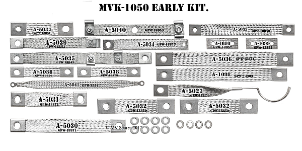 KIT DE STRAPS DE ATERRAMENTO E SUPRESSÃO DE RADIO EARLY MODEL - EARLY RADIO SUPPRESSION GROUND STRAP KIT