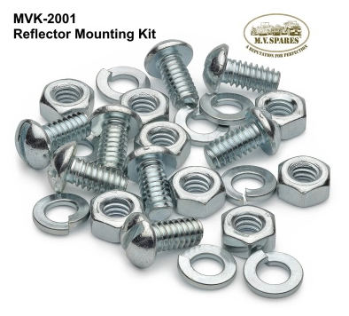 JOGO DE PARAFUSOS, ARRUELAS E PORCAS DE FIXACAO DOS REFLETORES (8 UNIDADES) - REFLECTOR - MOUNTING KIT MVK-2001