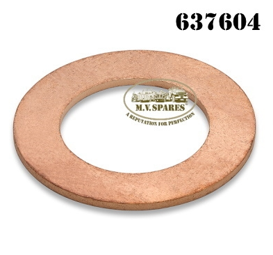 WASHER (GASKET) COPPER - M/CYLINDER - small ID, ARRUELA DE COBRE DO CILINDRO MESTRE DE FREIO (DIAM. INT. MENOR)