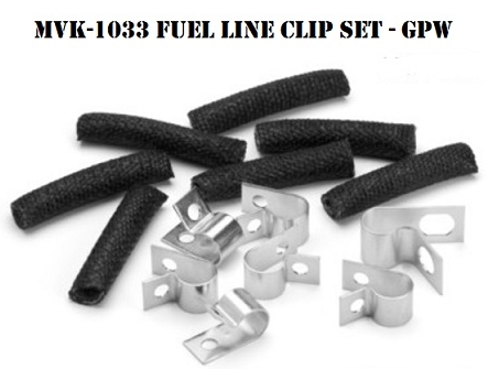 KIT DE CLIPS PARA LINHA DE COMBUSTIVEL FORD GPW - CLIP SET - FUEL LINE - GPW
