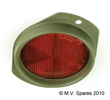 REFLETOR VERMELHO OVAL LATERAL E TRASEIRO MODELO CORCORAN BROWN A-1306-CB - REFLECTOR - CORCORAN BROWN