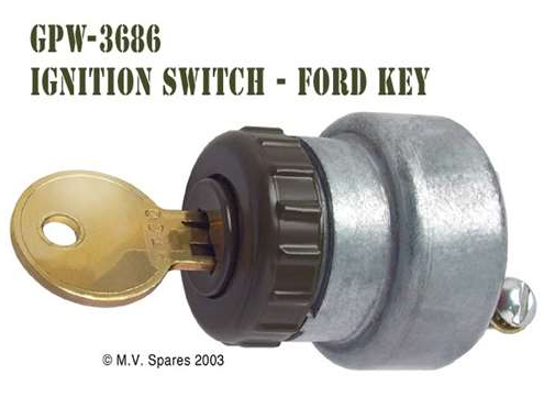 CHAVE DE IGNICAO GPW C/CHAVE - IGNITION GPW KEY