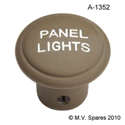 Puxador do Botão do Painel (Panel Lights) em Metal - Jeep MB GPW