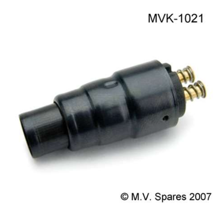 CONNECTOR TAIL LIGHT DOUBLE KIT, Conector da Lanterna Traseira Standard 2 Vias - Jeep MB GPW