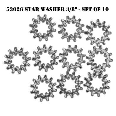 KIT COM 10 ARRUELAS ESTRELA INT/EXT DE 3/8 - 53026 / FM-356200 WASHER - LOCK - 3/8