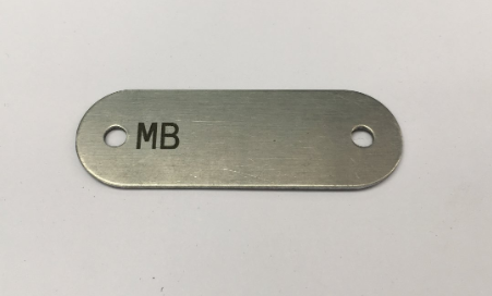 PLAQUETA DO CHASSI EM ZINCO WILLYS MB - DE 1941 ATÉ 1943