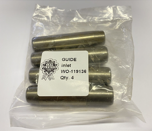 JOGO DE GUIA DE VALVULA DE ADMISSAO DO MOTOR 4 CILINDROS CONTINENTAL