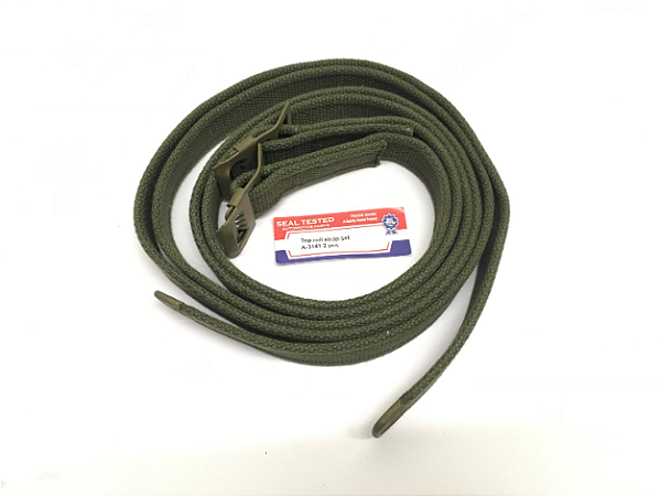 CINTAS DE LONA VERDE OLIVA PARA AMARRAÇÃO DA LONA DA CAPOTA SOB O BANCO - TOP ROLL STRAP SET - A-3141 (2 UNIDADES)