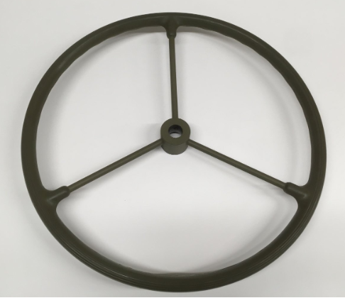 VOLANTE DE DIRECAO VERDE OLIVA WILLYS MB E FORD GPW - A-6858 / GPW-3600-A