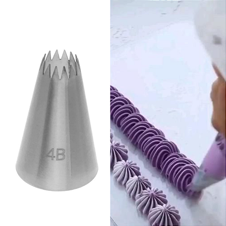 Bico Estrela 4b Pitanga  1 Unidades. Inox