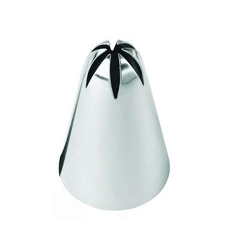 Bico De Confeitar 2d Pitanga   Grande Original Inox