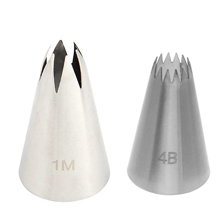 Bicos Para Confeitar Pitanga 1m  E 4b Inox Kit Top
