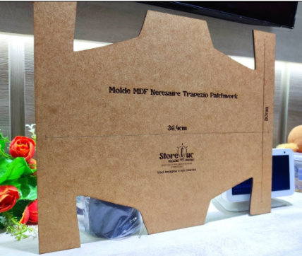 Molde Mdf Necessaire Trapézio Patchwork Costura Criativa