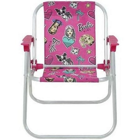Cadeira De Praia Piscina Infantil Bel Barbie  Rosa - 25210