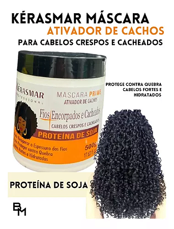 Mascara Ativador Cachos 500g Hidrata Antifrizz Kérasmar Cos